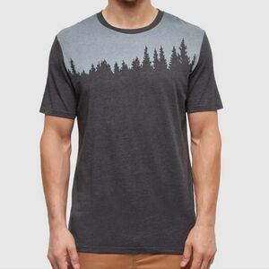 Men's Juniper Tree Graphic Crew Neck T-shirt; Size XL
